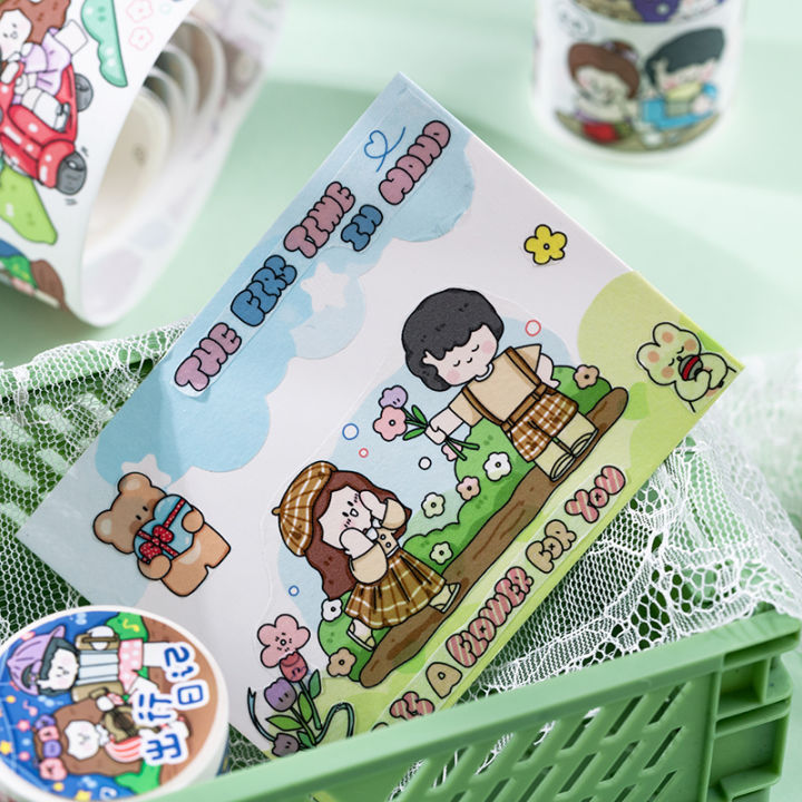 Panda%20Online%20Special%20Oil%20And%20Paper%20Tape,%20Sweet%20Little%20Things%20Series,%20Hand-painted%20Cute%20Characters,%20Hand%20Tent%20Materials,%20Decorative%20Stickers%20-%20Image%205
