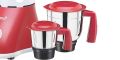 Bajaj Ruby 800-Watt Mixer Grinder with 3 Jars (White/Red). 
