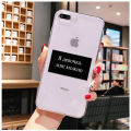 Russian quote slogan phone case for iPhone X XS Max 6 6s 7 7plus 8 8plus 5 5S se 2020 XR 11 11pro Max. 