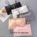 Ice silk strap padded body shape bra for women. 