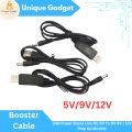 USB Power Boost Line DC 5V To DV 9V / 12V Step Up Module USB Converter Adapter Cable 2.1x5.5mm Plug for Arduino WIFI. 
