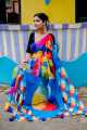Chadni Silk Digital Printed tassel Saree Soft and comfortable 12 Hath Saree For Women Design-8. 