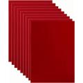 Hand Made Red Color Watercolor Art Card 300 GSM A4 Size 10 Pcs Perfect for Acrylic Water and Gouache Paint. 
