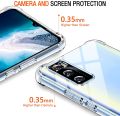 For Vivo V20 SE Back Cover Shockproof Transparent Soft TPU Silicone Protector Phone Case with Shock Absorption Bumper Corners. 