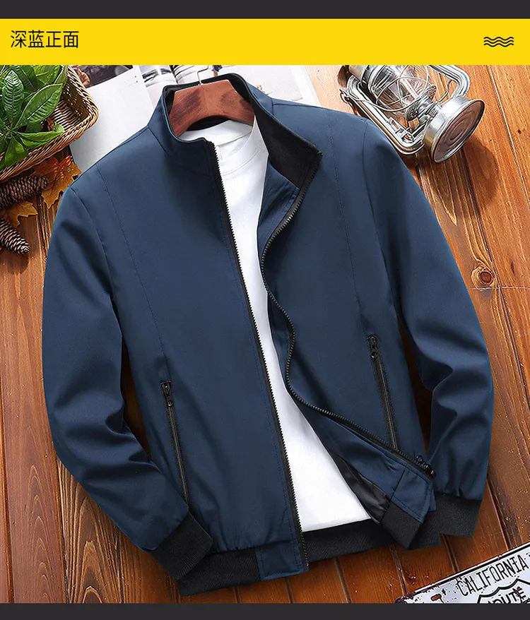 Manufacturer ]2022 Spring and Autumn New Men's Jacket Stand Collar