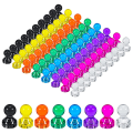 80 Piece Strong , Multicolor Plastic+Metal Refrigerator Magnet, Small Magnets (8 Colors). 
