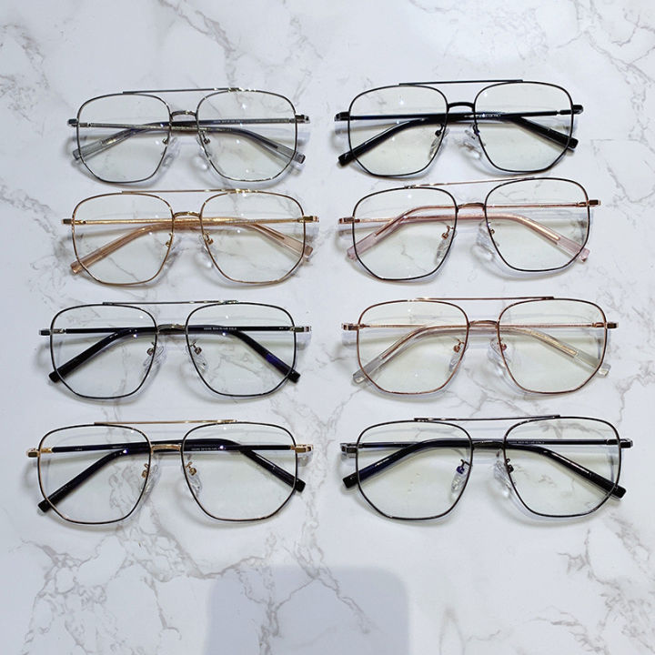 2024%20New%20Double%20Bridge%20Square%20Anti-blue%20Light%20Glasses%20Frame%20Women%20Men%20Vintage%20Transparent%20Computer%20Oversize%20Pectacle%20Eyeglasses%20-%20Image%204