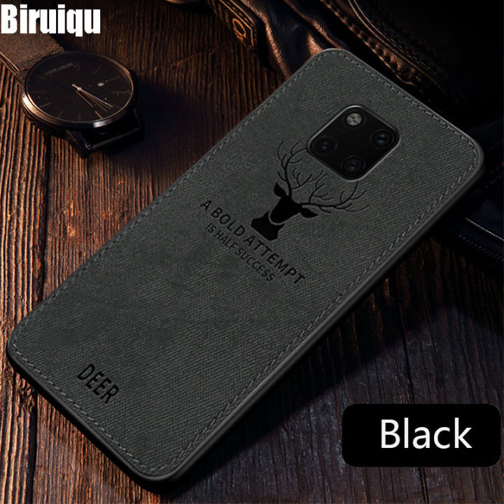 【Popular choice】 Biruiqu For Huawei Mate 20 20 Pro Hybrid Soft TPU Pattern Leather Shockproof Case Cover