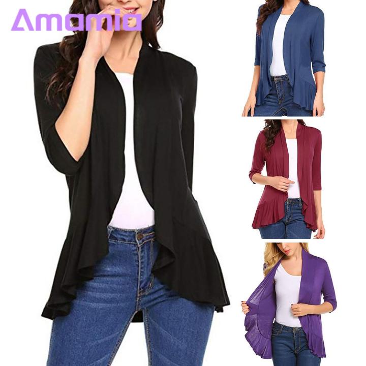 Amamia%20Lady%20Cardigan%20Long%20Sleeves%20Loose%20Ruffle%20Women%20Cardigan%20-%20Image%206