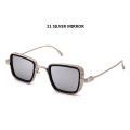 New Vintage Metal Steampunk Sunglasses Men Women Square Sun Glasses For Men Women Stylish Retro Brand Shades Male Female UV400.