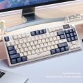 K86 Hot-Swappable Keyboard 87 Keys Bluetooth-Compatible Gaming Keyboard Wireless 2.4G Personalized Keypad RGB Lighting Effect. 