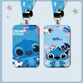 Mickey Mouse Children's Card Holder Cartoon Character Minnie Portable Keychain ID Card Holder Cover Kids Gifts.