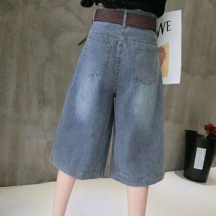 Summer%20Jean%20Shorts%20for%20Women%20High%20Waist%20Wide%20Leg%20Denim%20Short%20Pants%20with%20Pockets%20Female%20Blue%20Half%20Short%20Jeans%20-%20Image%204