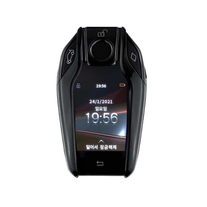 Korean/Portuguese/Spanish Modified Boutique Smart Remote Car Key LCD Screen CF500 For BMW/VW/Toyota/Lexus/KIA/Ford/Audi/Porsche-Black