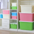 Small phary toy plastic 30L transparent large moving storage miscellaneous sorting box. 