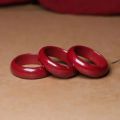 Natural Mineral Cinnabar Ring FengShui Cinnabar Ring for Wealth Protection Good Luck Money Amulet for Men and Women. 