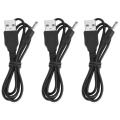 QUANBU 3X USB to 3.5mm Barrel Jack 5V DC Power Cable. 