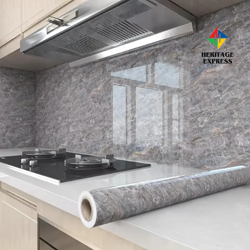 PVC Sticker Wallpaper 4x2 feet Self-Adhesive for Furniture / Kitchen / Bathroom / Door Sticker Sheet / Door Cabinet