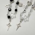 Fashion Couple Beads Star Bracelet Handmade Y2K Guitar Charm Bracelet for Women Men Friendship Couple Bracelet Jewelry Gift. 