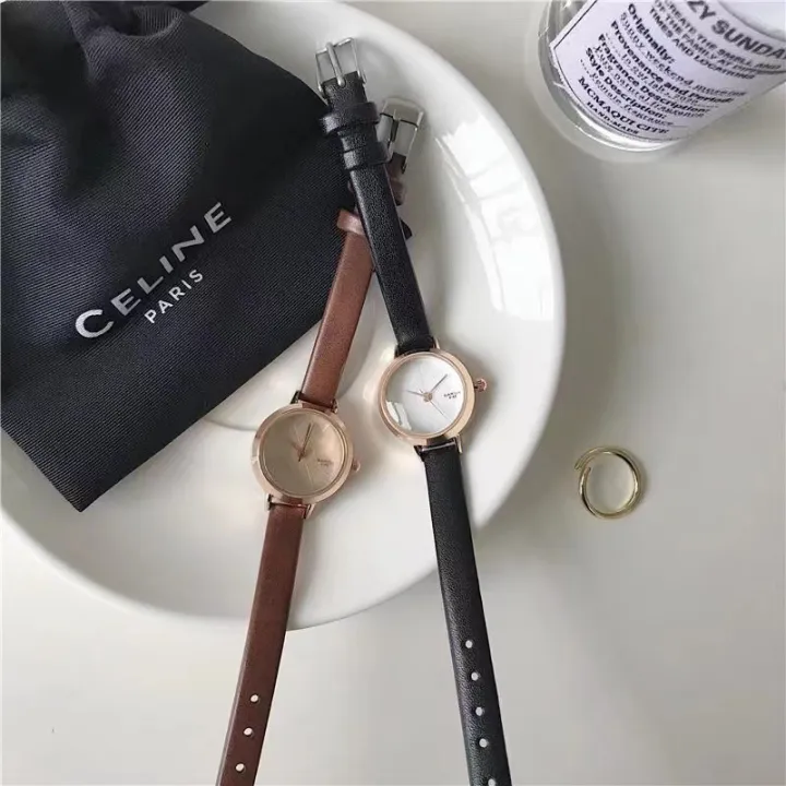 New%20Fashion%20Student%20Women's%20Watch%20Women's%20Simple%20Niche%20Retro%20Belt%20Small%20round%20Palte%20High-Grade%20Quartz%20Women's%20Watch%20-%20Image%204
