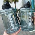 50Oz/1.5L 85Oz/2.5L Gallon Bottle Plastic Jug Growler Straw Lid Bpa-Free Time Marker Outdoor Sports Gym Water Bottles. 