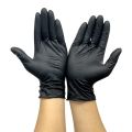 10pcs Nitrile Gloves Kitchen Disposable Latex Gloves Laboratory Protective Household Cleaning Gloves Black. 