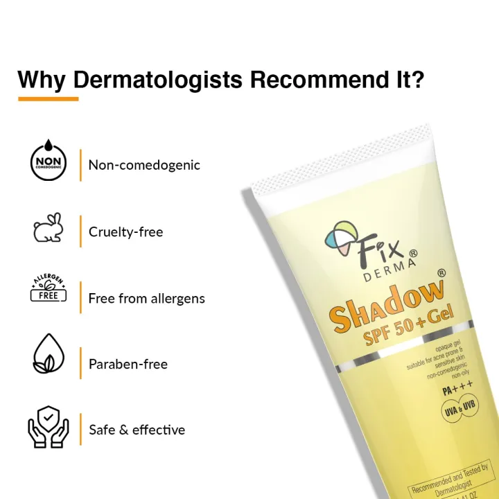 FIXDERMA%20Shadow%20Sunscreen%20Spf%2050+%20Gel%20For%20Oily%20Skin,%20Body%20&%20Face,%20Broad%20Spectrum%20For%20Uva%20&%20Uvb%20Protection%20For%20Unisex,%20Non%20Greasy%20&%20Water%20Resistant,%2040g%20-%20Image%207