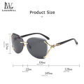 LouisWill Women Sunglasses Ladies Gradients UV Protection  Trim Style Eyewear. 