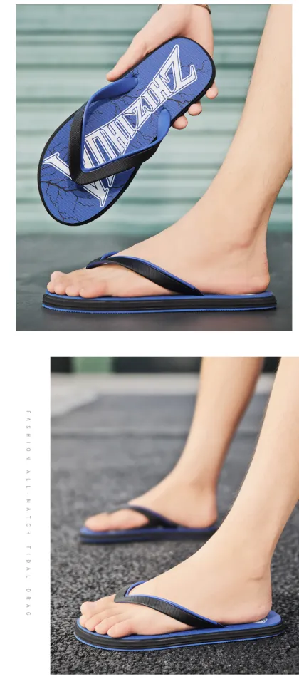 Men Fashion Swimming Pool Slippers Quick Dry Male Flip Flops Flats