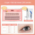 False Eyelashes Natural Single-cluster Eyelashes 3d Mink Lashes Soft Eyelash Extension Makeup Kit.