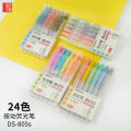 Dianshi Press Fluorescent Pen Student Macaron Marking Pen Core-Changing Key Point Marker Color DS-805s.
