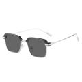 New Metal Anti-Blue Light Glasses Personalized Eyebrow Myopia Glasses Frame Men's Fashion Trendy Sunglasses 21102.