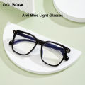 OQ BOGA 4 Colors Unisex Anti Blue Light Radiation Computer Glasses Women Men Eye Protection Fashion Plastic Letter D Frame Eyewear. 