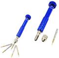 5 In 1 SCREW DRIVERS Multi Function 5 In 1 Precision Screwdriver Set Repair Tool Kit T5 T6 1.2mm 1.5mm 0.8mm Alloy Steel & Titanium Handle For Disassemble Watch Cell Phone Jewelry Computer Laptop.
