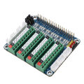 Sensor Expansion Board, Compact Size LED GPIO IO Port Development Board ADDA Chip for 4B 3B CM4.