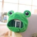 Cute Plush Frog Hat, Winter Scarf Cap, Ears Winter Ski Hat, Full Headgear Novelty Party Dress up Cosplay Costume, Green.