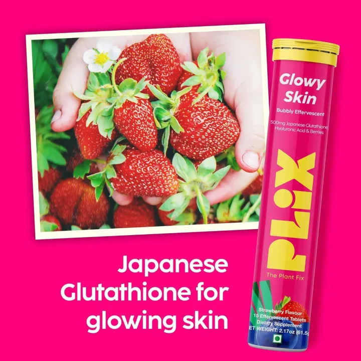 PLIX%20-%20THE%20PLANT%20FIX%20Glowy%20skin%20Glutathione%20Tablets%20with%20Vitamin%20C%20for%20Clear%20and%20Youthful%20Skin%2015%20Collagen%20Supplements%20500mg%20L-Glutathione%20-%20Image%202