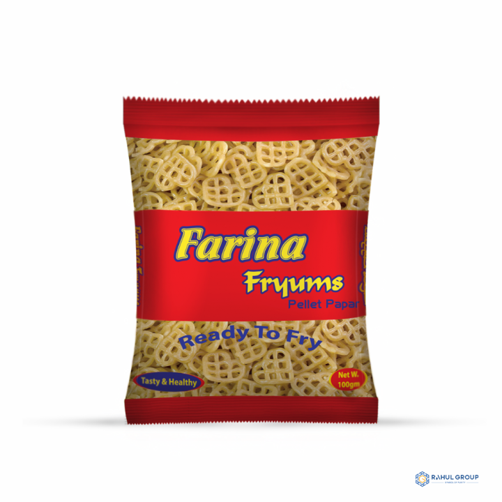 Farina Fryums/Chips 100gm, Love Shape (5 Pcs)