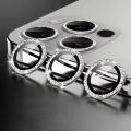 For iPhone 15 Pro Max /15 pro Diamond Camera Lens Protectors Camera Metal Ring Glass for iPhone 15 pro max/15 pro Protective Cap. 