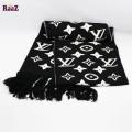 Black And White Woolen Scarf, Soft Muffler Stylish Fashion Scarf For Men And Women. 