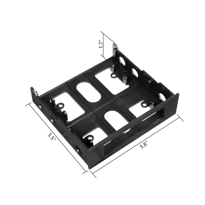 3X%203.5%20to%205.25%20Hard%20Drive%20Drive%20Bay%20Front%20Bay%20Bracket%20Adapter,Mount%203.5%20Inch%20Devices%20in%205.25in%20Bay%20-%20Image%202