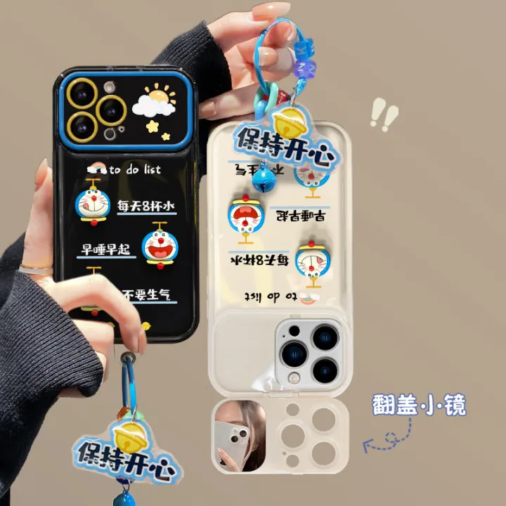 Suitable%20for%20Apple%2015promax%20Phone%20case%20iphone14/13%20Self-Discipline%20Dora%20Doll%20Pendant%2012%20Flip%20Mirror%20x%20-%20Image%204