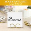 Table Number Holder Stands 12 Pack - Wedding Seating Labels Placecard Clips Photo Picture Cards Display Stand Gold. 