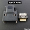 DIY SCSI Connector CN 14 20 26 36 50 Pin Male/Female Socket Connector Servo Receptacles Header Gold Plated Contact Wire Solder.