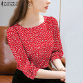 ZANZEA Women Business Casual Floral Printed Tops Office OL Workwear Square Neck T-Shirt #11.