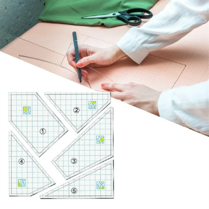 White%20Quilting%20Cutting%20Template%20Measurement%20Accuracy%20Acrylic%2024cm%20Acrylic%20Sewing%20Ruler%20Acrylic%20Quilt%20Templates%20for%20Home%20-%20Image%207