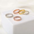 Custom Word Inside Outside Engrave Ring Dainty Name Personalized Stacking Ring Unisex Promise EternityMemorial Anniversary Gifts. 