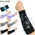 1Pair Level 5 HPPE Cut Arm Sleeve,Cut Resistant Thumb Protector Sleeves,Resistant Anti-Puncture Work Protection Arm Sleeve. 