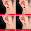 [ New ] Titanium Steel Ear Studs Suit Men's Retro Non-Fading Earrings High Sense Simple Earrings Women's All-Match Fashion Ornament Accessories. 