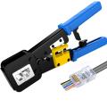 Easy RJ45 Connector Crimper RJ45 Crimping Tool Network Tools for Cat6 Cat5 Cat5e Rj45 Rj11 Connector 8P 6P Network Cable Pliers. 
